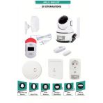 Wifi Akıllı Ev Otomasyon Seti -Kamera + Priz + Alarm + Dedektör + Uygulama Kontrollü Güvenlik Sistem