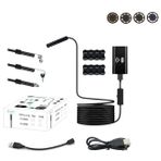 Wifi Endoskop Kamera 720P 8mm 8 Led 7mt Yumuşak Kablo Su Geçirmez