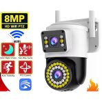Wifi Güvenlik Kamerası Çift 1080P Çift Kamera Ev Güvenlik Algılama Alarmı Wifi İki Yönlü İnterkom