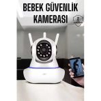 Wifi Kamera Ev Kamerası Gece Görüşlü Kablosuz Bebek Izleme Kamerası Mir42731168