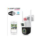 WİFİCAM Çift Kameralı Polis Çakarlı Dış Mekan Wifi Kamera Yoosee Uygulama YS-21 PRO