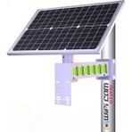 Wificam Lityum Bataryalı Güneş Panel Seti 40 Watt Monokristal Panel 40 Amper Lityum Batarya Sistemi Metal Ayak