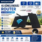 Wificam Sim Kartlı Solar Router 4g Internet ve Geniş Wifi Ağı Çift Solar Panel Yüksek Kalite
