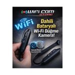 Wificam Wifi Dahili Bataryalı Düğme Kamera Odak Ayarlı