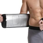 Wiforte Termal Sauna Zayıflama Korsesi - Bel Göbek Eritme, Incelme ve Terleme Için Kemer - 001-Siyah - Standart