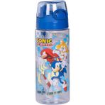 Wiggle 500 ml Sonic The Hedgehog Pipetli Askılı Kilitlenebilir Su Matarası