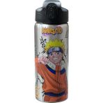 Wiggle 600ML Naruto Lisanslı Pipetli Kilitlenebilir Kapak Paslanmaz Çelik Termos Matara - 0,60 lt