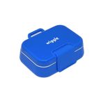 Wiggle Bento 1030ml Lunchbox Tek Katlı 2 Bölmeli Paslanmaz Çelik Sefer Tası Yemek Kutusu (Mavi)