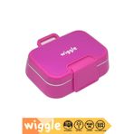 Wiggle Bento 1030ml Lunchbox Tek Katlı 2 Bölmeli Paslanmaz Çelik Sefer Tası Yemek Kutusu (Pembe)