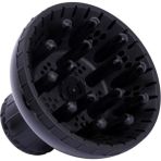 Wigo Profesyonel Fön Makineleri Için Difüzör Başlık (4.2 cm ile 5.2 cm Fön Makinesine Uyumlu - Siyah