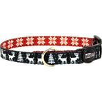 Wikipet Rudolph Dark Kedi Boyun Tasması, Boğulma Önleyici Kilitli, Zil Hediyeli (Koyu Lacivert, Geyikli)