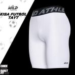 Wild Athletic Sports Erkek Spor Kısa Dizüstü Beyaz Tayt - XS