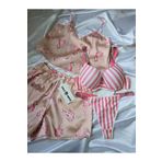 Wild Wake İkili Saten Şort Pijama Takım+ Pembe Çizgili Sütyen Takım Kombini