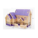 Wildlebend Mor Ev 3D Ahşap Puzzle