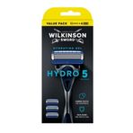 Wilkinson Sword Hydro 5 Pro-Vitamin B5 Erkek Tıraş Bıçağı Sapı ve 4 Yedek Kartuş