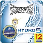 Wilkinson Sword Hydro 5 tıraş bıçağı, erkekler için, 12 adet