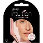 Wilkinson Sword Intuition Dermaglow Kadın Yüz Usturası 3 Yedek Başlığı