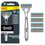 Wilkinson Sword Quattro Titanium Sensitive 4 tıraş bıçağı + 1 bıçak