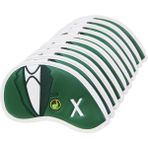 Wilkwe 10x Dayanıklı Pu Deri Golf Demir Headcover Set Ses Kulübü Kafası (Yurt Dışından)