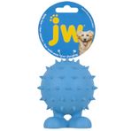 William Hunter JW Pet Spiky Cuz Assistant Toy Tough Squeaker Erratic Bounce Multicolor Medium