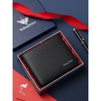William Polo Williampolo İtaly Exclusive Design Hakiki Deri Siyah Erkek Kartlık & Cüzdan Siyah