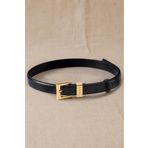 WilliamPolo WİLLİAMPOLO Hakiki Deri Gold Toka Kadın Kemer