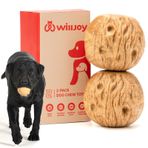 Willjoy 2'li paket köpek çiğneme oyuncakları agresif çiğneme için büyük cins çam ağacı ve naylon köpek oyuncakları büyük köpekler için gerçek pastırma yok edilemez köpek oyuncakları onları meşgul