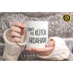 Willow Store Sıkıntı Yok Kütük Ardahan Temalı Porselen Kupa Bardak,mizah,hediyelik,kişiselleştirilebir - 001 - Beyaz - 330 ml