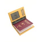 willpolo Sarı Hakiki Deri Pasaport Kılıfı Pasaportluk