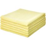 wilma secret Mikrofiber Temizlik Bezi Pro Sarı 40X40 cm - 5 Adet - 250 Gsm - Cam Bezi - Mutfak Bezi