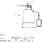 Wilo Drain Inox 10.7 Paslanmaz Gövdeli Drenaj 6 Mss 9 m3/H 220 Volt Dalgıç Pompa