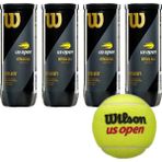 Wilson 4 Kutu Wilson Us Open Tenis Topu Vakum Ambalajda Usopen4 - Sarı
