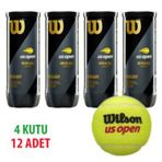 Wilson 4 Kutu Wilson Us Open Tenis Topu Vakum Ambalajda Wrt10620