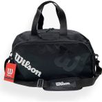Wilson Orta Boy Siyah Spor Çantası El / Omuz Çantası Su Geçirmez Özellik ile Ergonomik Tasarım