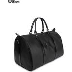 Wilson Siyah Vegan Deri Unisex Seyahat Spor Hastane El ve Omuz Çantası Kabin Boy El Valizi Hostes Bavulu