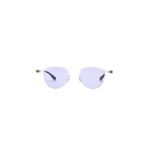 Wilson Unisex Retro Güneş Gözlüğü (Şeffaf-Mor)