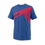 Wilson WRA768103 Mavi B Slant Tech Tee Erkek Çocuk T-Shirt