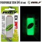 Wily 50 m Fosforlu Glow Yem İpi