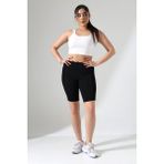 Win Moda Büyük Beden Diz Boyu Tayt Mayo / Yüksek Bel Arka Cepli Likralı Mayo Tayt - XL