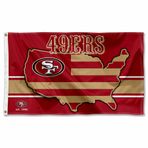 WinCraft San Francisco 49ers Nation ABD Amerikan Ülkesi 3x5 Bayrak