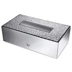 Windisch Swarovski Beyaz Kristal Krom Kleenex Kutusu
