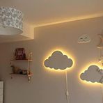 Windly Concept 2’li Bulut Gece Lambası Çocuk Odası Bebek Odası Dekoratif Aydınlatma 30/40 CM