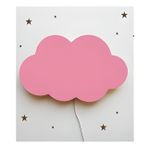 Windly Concept Bulut Gece Lambası Çocuk Odası Bebek Odası Dekoratif Aydınlatma 40x20 cm Pembe