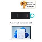Windows 11 Kurulum Dosyalı USB Bellek 64GB + Windows 11 Pro Lisans Anahtarı Hediyeli