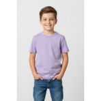 Windy Island Erkek Çocuk Bisiklet Yaka %100 Pamuk Basic Kısa Kollu T-Shirt - Mor - 5 - 6 Yaş