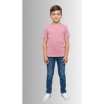 Windy Island Erkek Çocuk Bisiklet Yaka %100 Pamuk Basic Kısa Kollu T-Shirt - Pembe - 3 - 4 Yaş