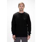 Windy Siyah Crewneck Erkek Baskılı Sweatshirt - Siyah