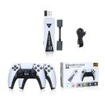 Winex 10000 Oyunlu 4K Android TV Stick Konsolu Retro Beyaz Oyun Konsolu