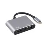 Winex 2İn1 Type-C To 4K Hdmı + Vga Çevirici Ve Dönüştürücü Adaptör Hc10