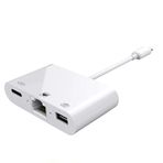 Winex 3in1 Lightning To Rj45 + Usba + Lightning Şarj Girişli Dönüştürücü Adaptör